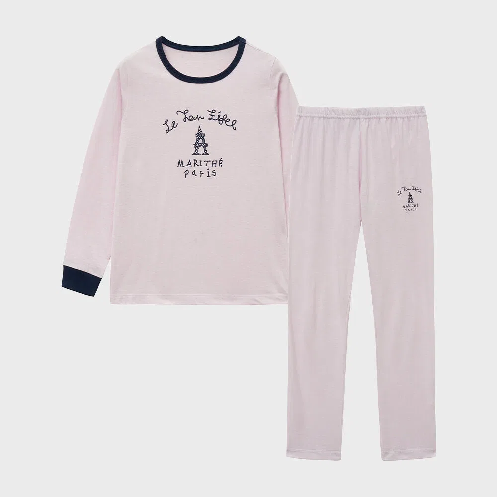 Детский комплект нижнего белья Enfant Paris светло-фиолетовый от Marithé Kids — фото 2