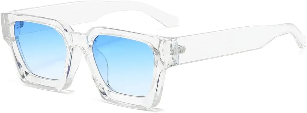 

Солнцезащитные очки с защитой UV400 | Градиентная синяя оправа, маленькая | для женщин и мужчин, для занятий спортом на открытом воздухе и вождения DSVIGF, Transparent Green