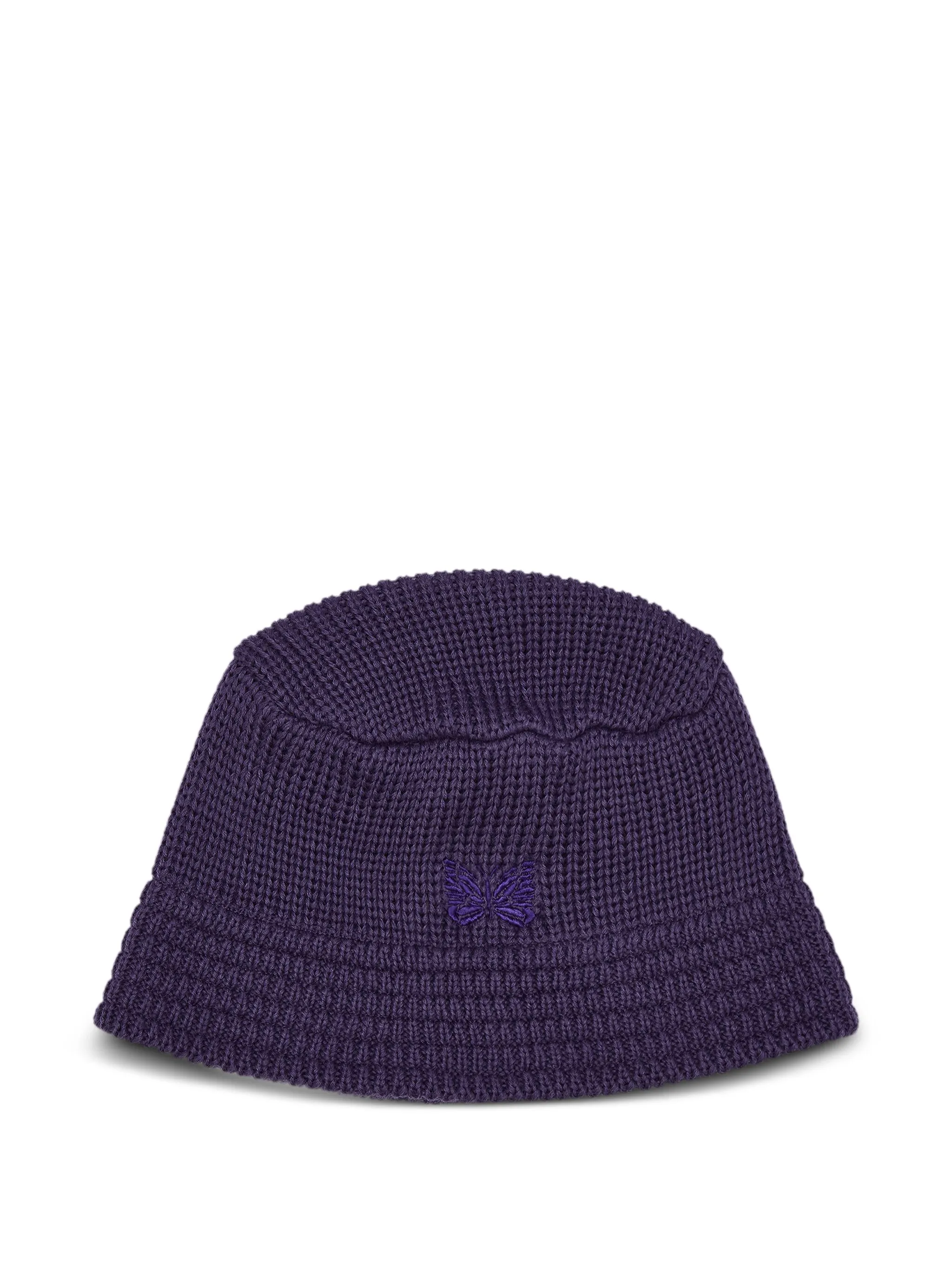 

Панама в рубчик с вышивкой Needles, фиолетовый