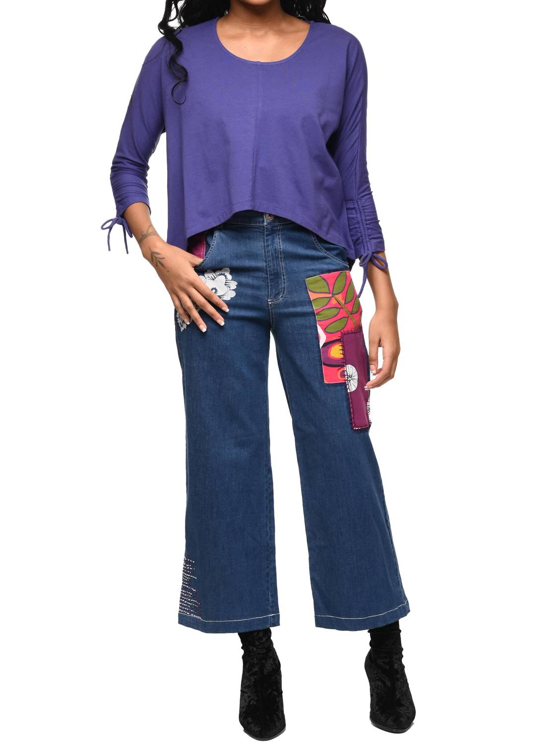 

Nova Pullover Top In Twilight Tulip Clothing, Twilight