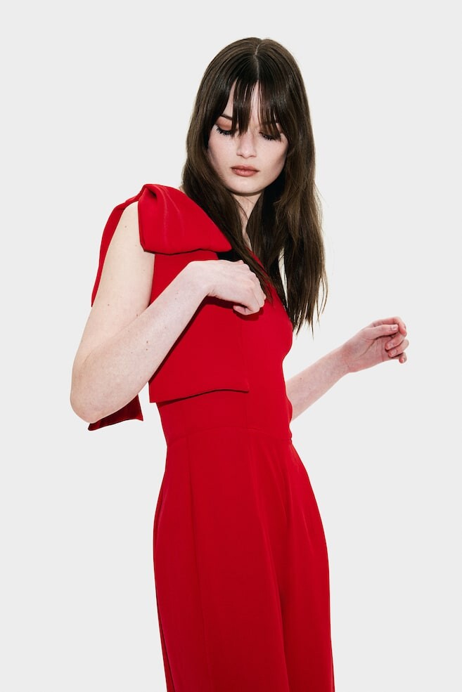 

Комбинезон на одно плечо H&M, красный