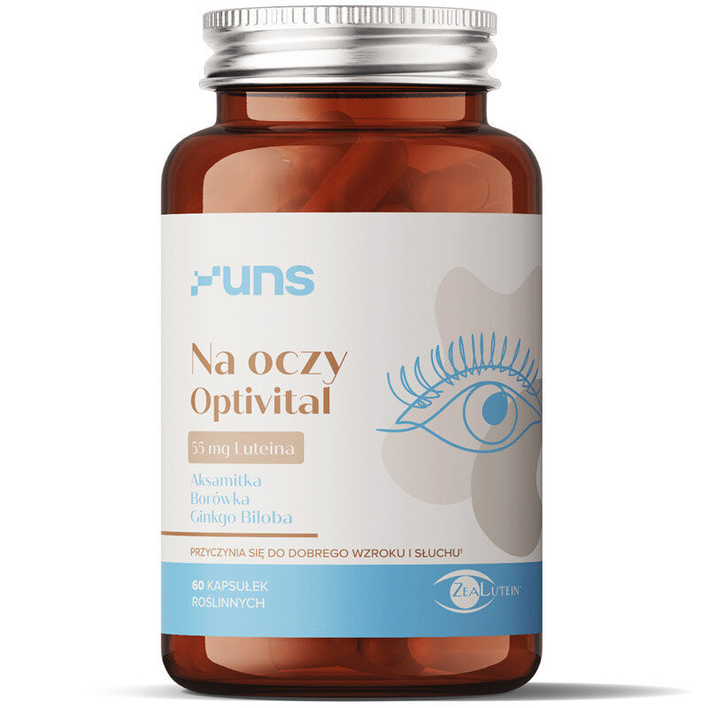 

UNS, For Eyes Optivital, Биологически активная добавка, 60 растительных капсул