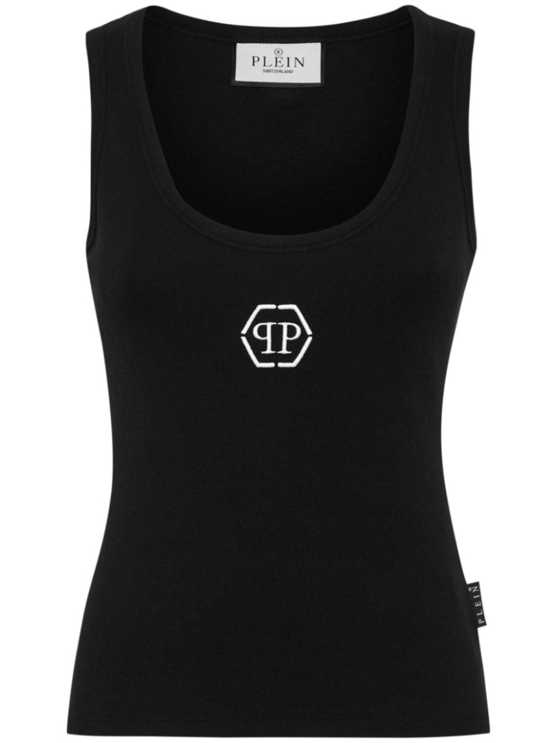 

Philipp Plein топ с логотипом, черный