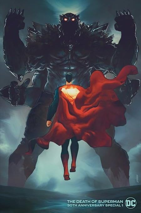 

The Death of Superman 30th Anniversary Special #1 Rafael Sarmento Doombreaker Variant Cover with Rated Comics Acrylic Backer (Rated Comics)