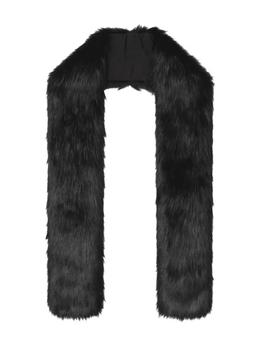 

Шарф с искусственным мехом Unreal Fur, черный