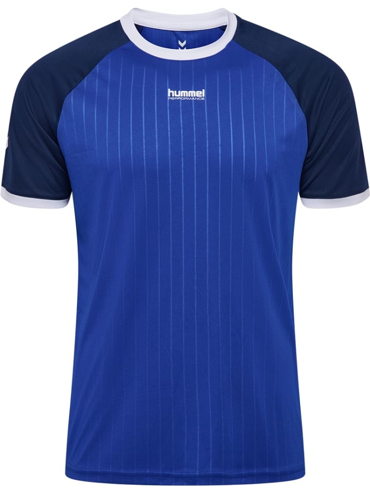 

Hummel Футболка «Pulse Stripe T-Shirt S/S» синего цвета, Синий, Hummel Футболка «Pulse Stripe T-Shirt S/S» синего цвета