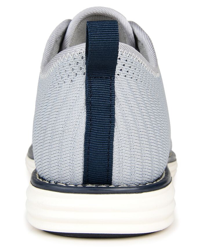 Мужские модельные туфли Novak широкой ширины Tru Comfort из пенопласта со шнуровкой и круглым носком Vance Co., серый — фото 3