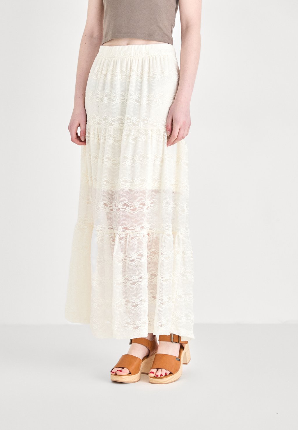 

Юбка макси ONLLUNA LONG SKIRT ONLY, кремовый