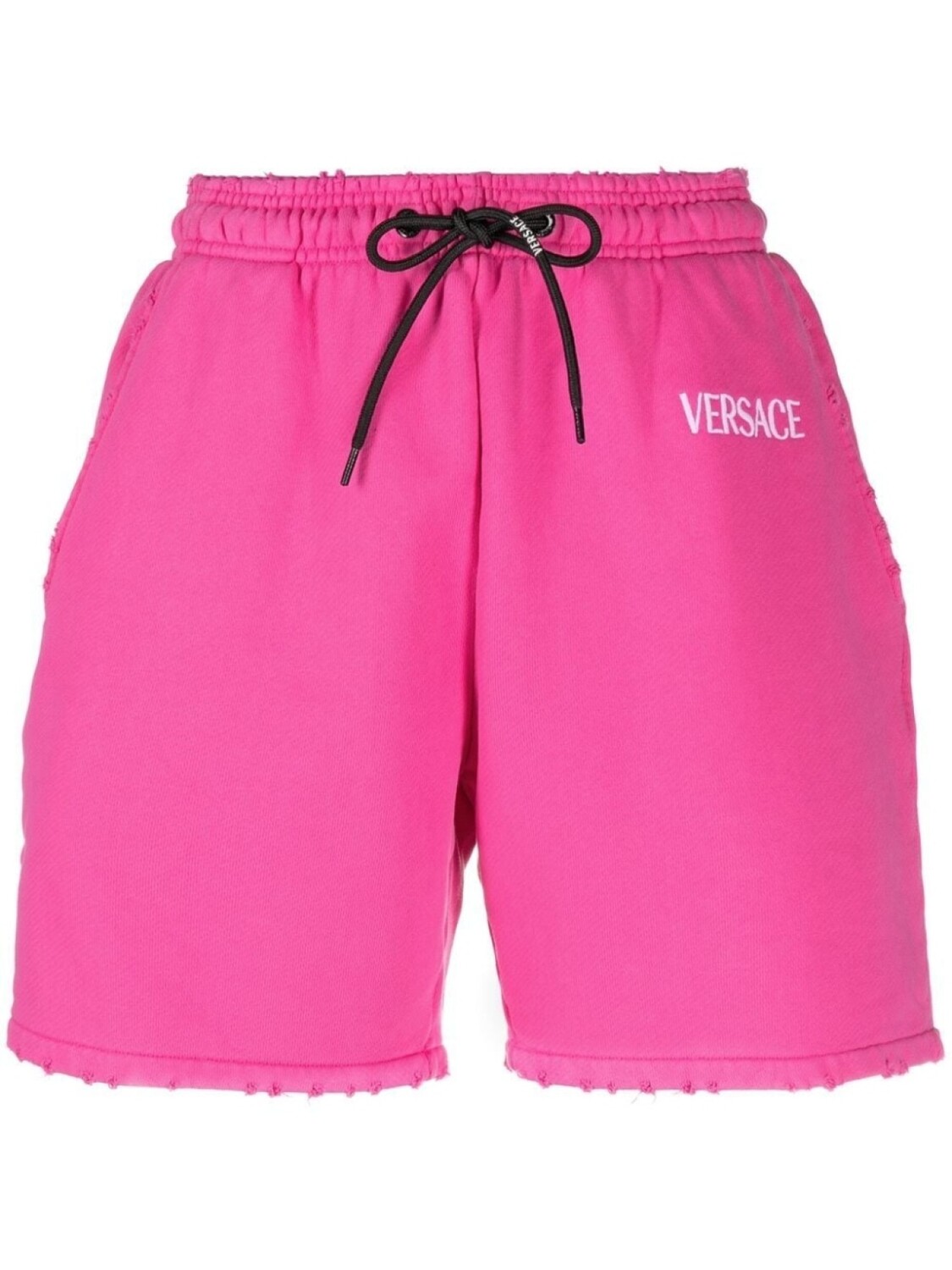 Versace шорты с кулиской и логотипом, розовый