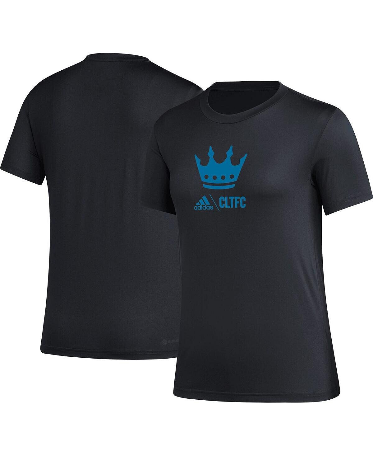 

Женская черная футболка Charlotte FC AEROREADY Club Icon adidas, черный