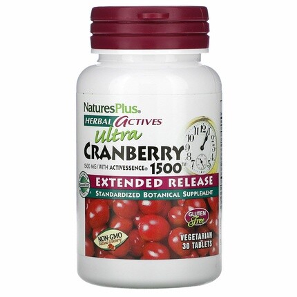 

Nature's Plus Herbal Actives Ultra Cranberry 1500 30 таблеток