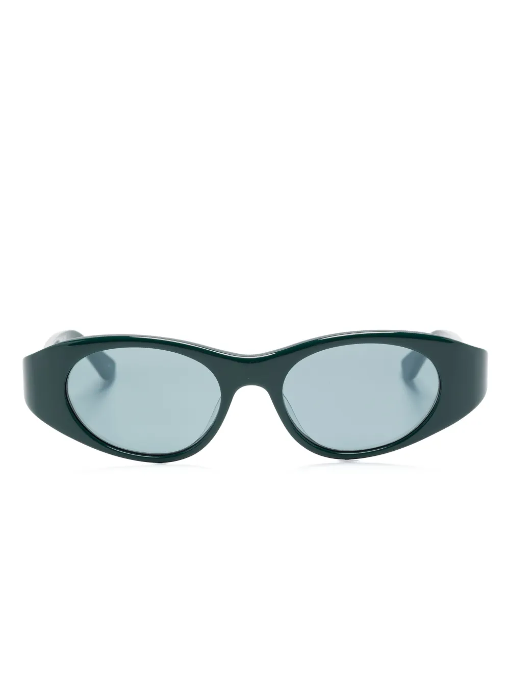 

Солнцезащитные очки в овальной оправе Chloé, зеленый