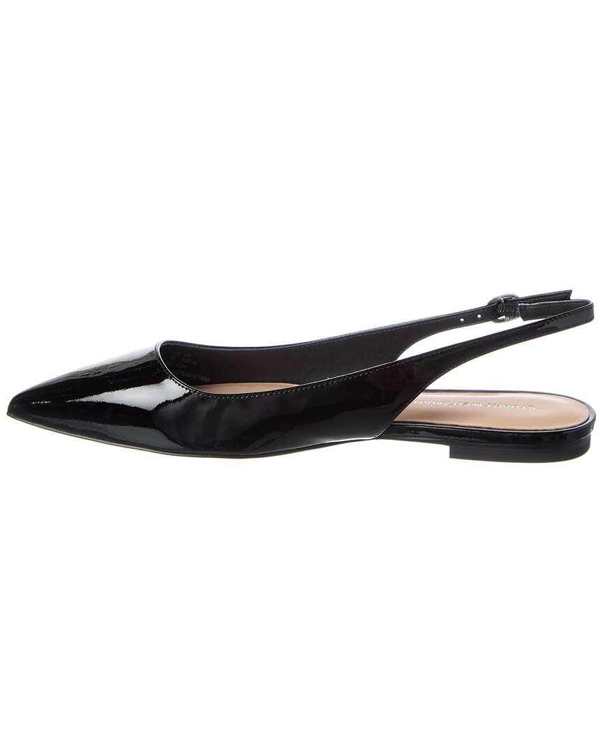 Патентованные туфли Stuart Weitzman Mara Slingback Flat, черный — фото 2