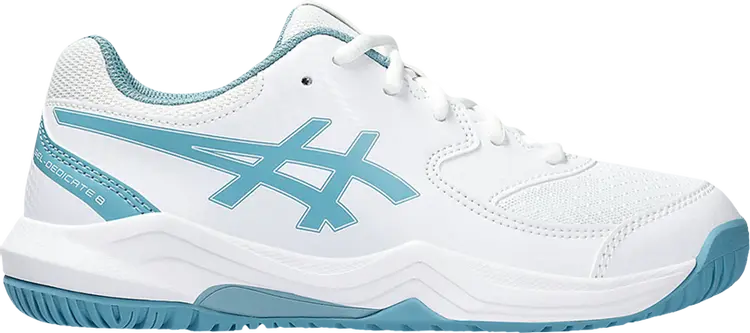 

Кроссовки Gel Dedicate 8 GS 'White Gris Blue', белый