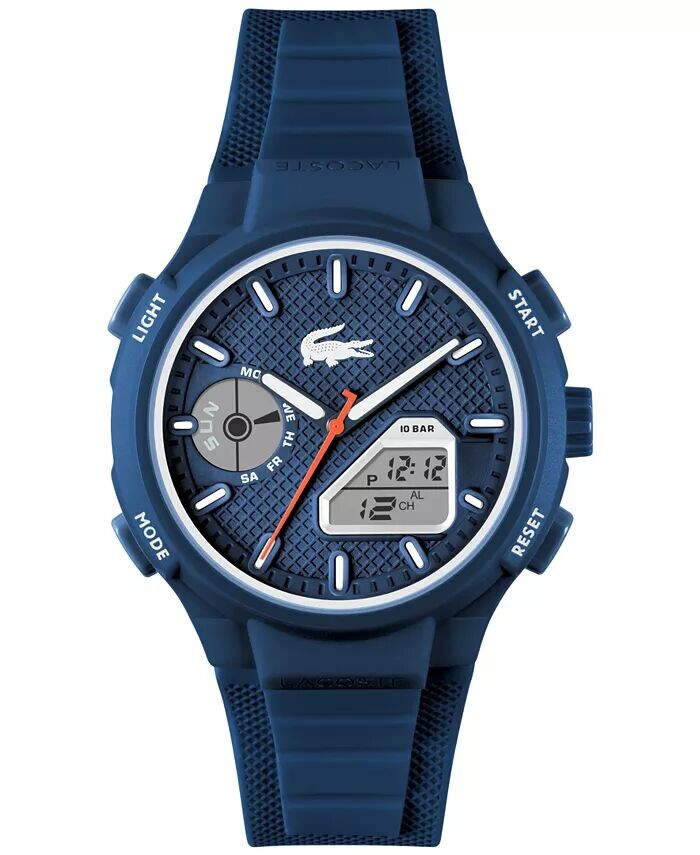 

Мужские часы LC33 с синим силиконовым ремешком 45 мм Lacoste