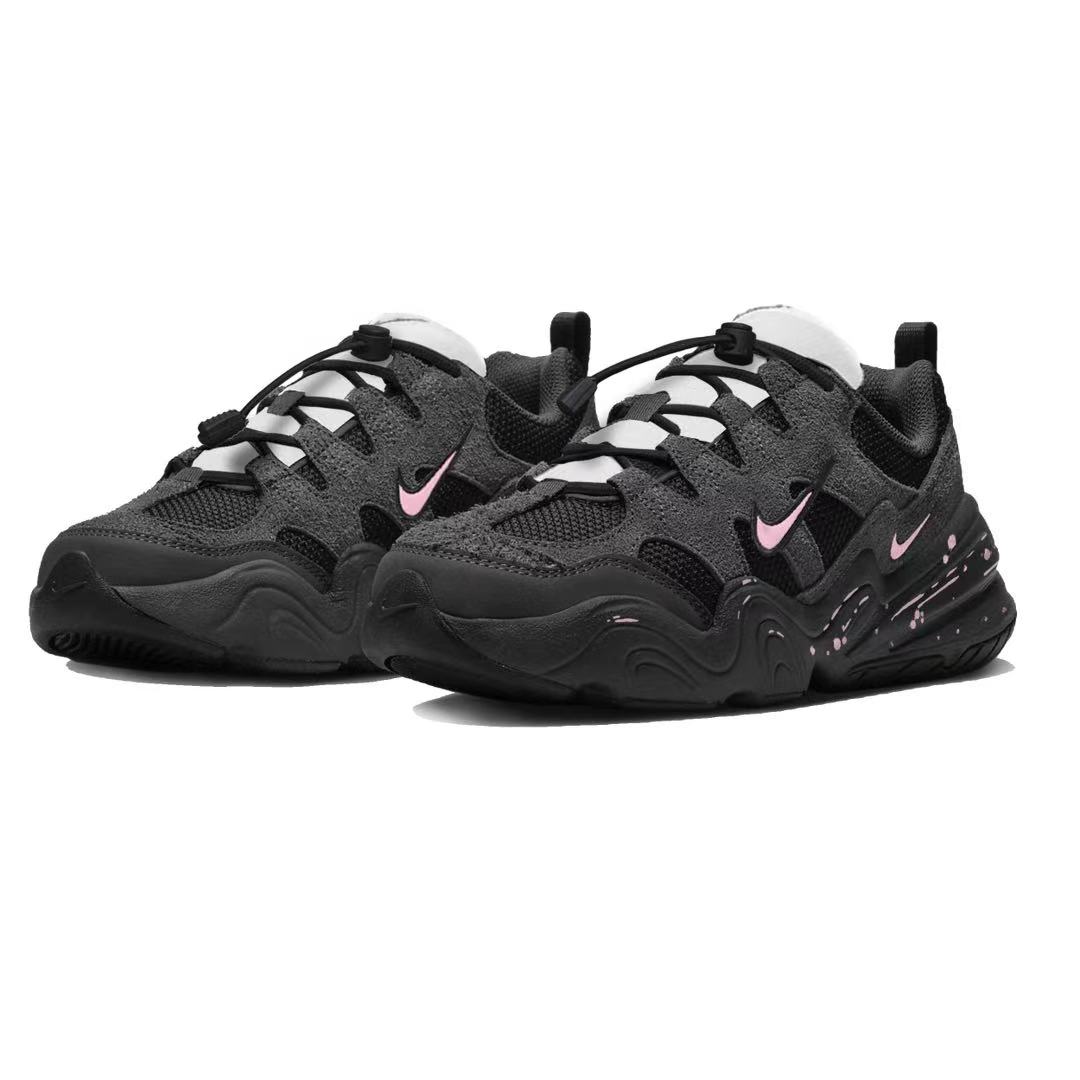 Nike Tech Hera Pink Fuchsia Beauty низкие повседневные кроссовки Unisex черный розовый — фото 4