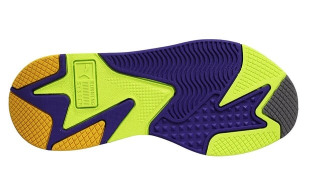 Мужские кожаные кроссовки на шнуровке Rs X3 Level On It 373169 01 Puma, белый — фото 4