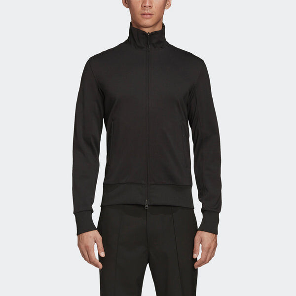 Куртка men's y-3 printing logo stand collar zipper long sleeves jacket black Adidas, черный — фото 3