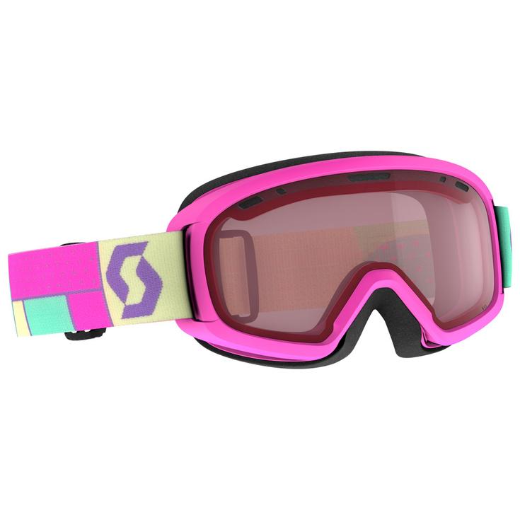 

Лыжные очки для юниоров, неоново-розовые, серебристо-хромовые Scott