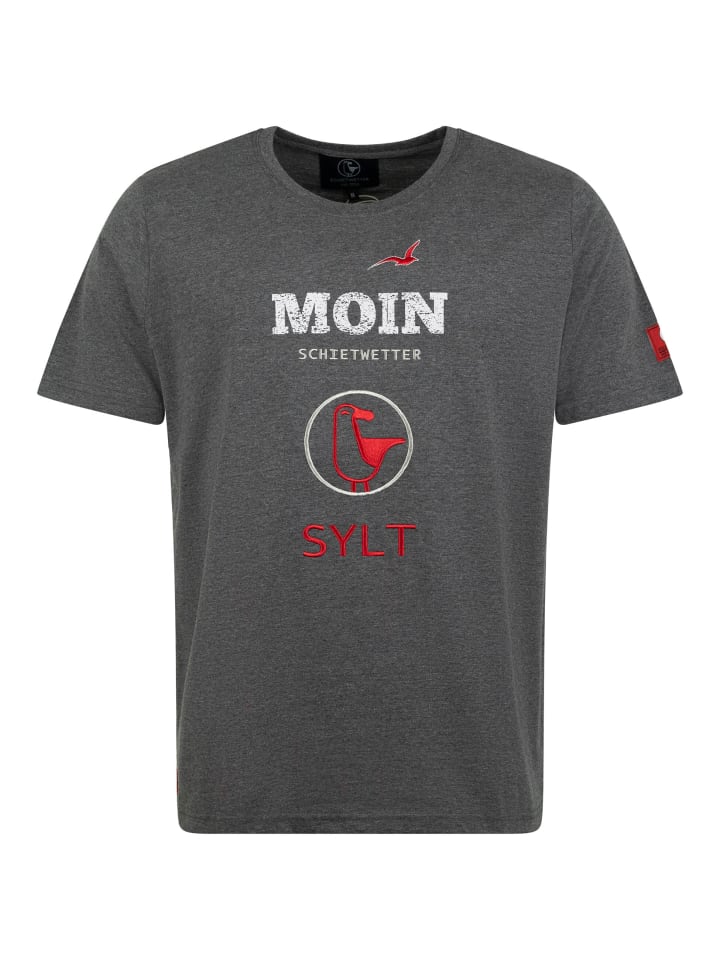 

SCHIETWETTER Футболка Bosse Butscher антрацитового меланжа, Черный, SCHIETWETTER Футболка Bosse Butscher антрацитового меланжа