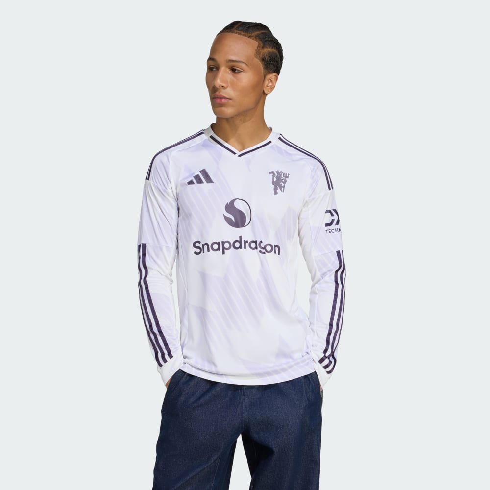 

Джерси Adidas Manchester United 25/26 Long Sleeve Away Jersey, белый