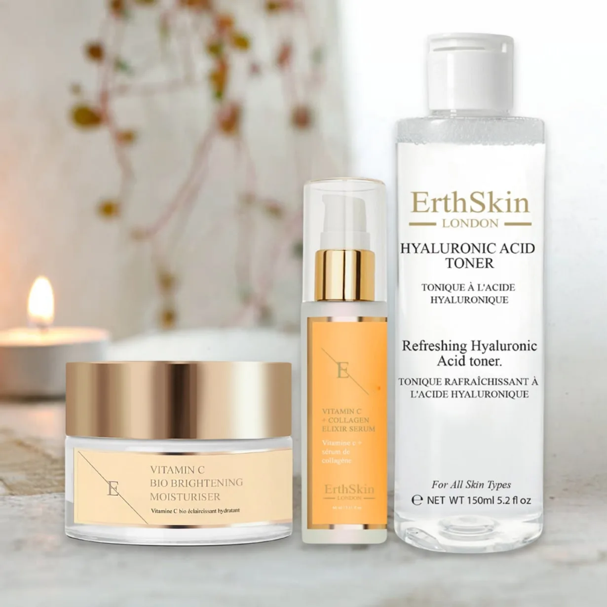 Набор ErthSkin London — Для ухода за лицом «Трио с витамином С» , 1 шт, 50 мл — фото 3