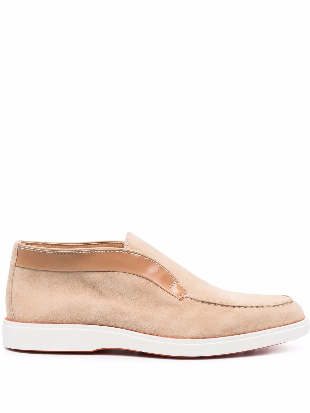 

Лоферы с миндалевидным носком Santoni, нейтральный