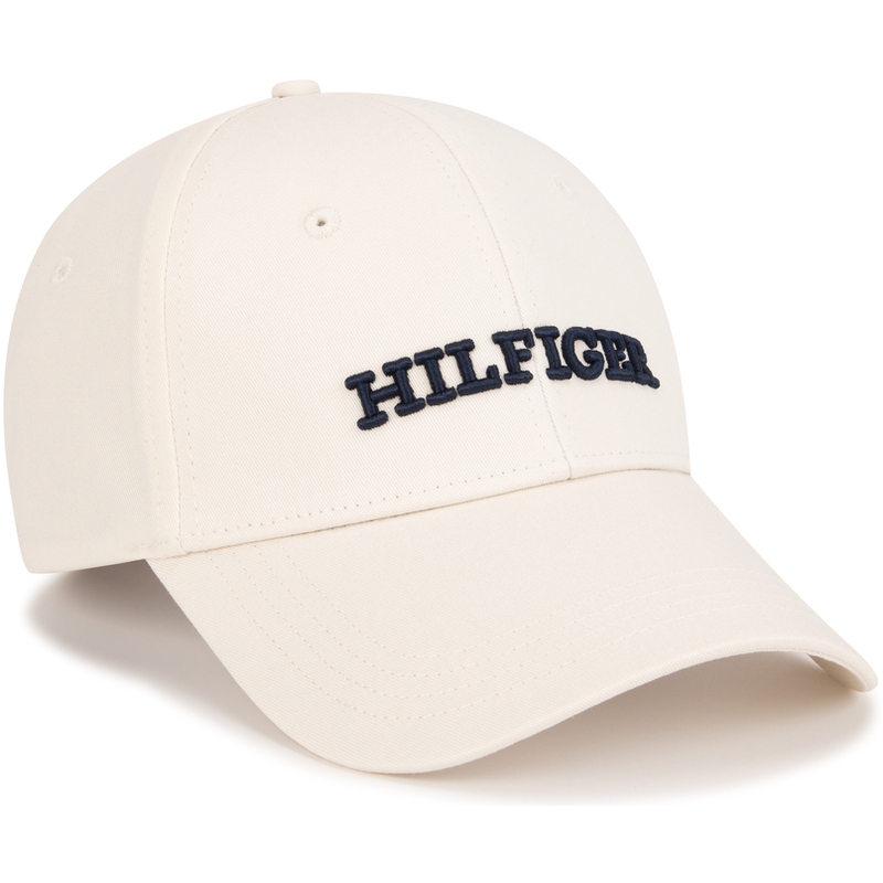

Tommy Hilfiger Хлопковая бейсболка женская экрю, Ecru AEF