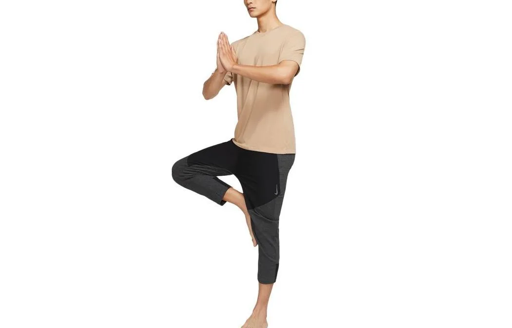 Nike Спортивные брюки Dri Fit мужские тонированные черные умеренные