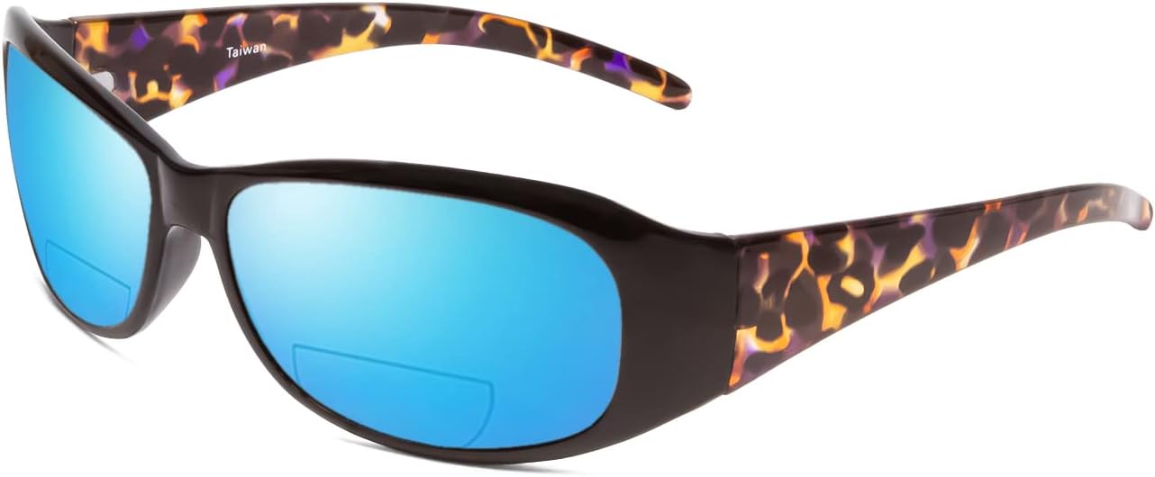 

Солнцезащитные очки Calabria 645SB с поляризованными линзами и бифокальными линзами +1,75 мм, черные, черепаховые/синие зеркальные, женские, овальные, бифокальные, стильные, в жестком футляре, Black Polarized Blue Mirror