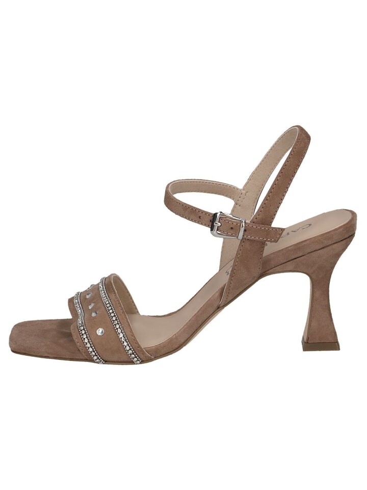 Сандалии на плоской подошве Caprice, цвет taupe suede — фото 4