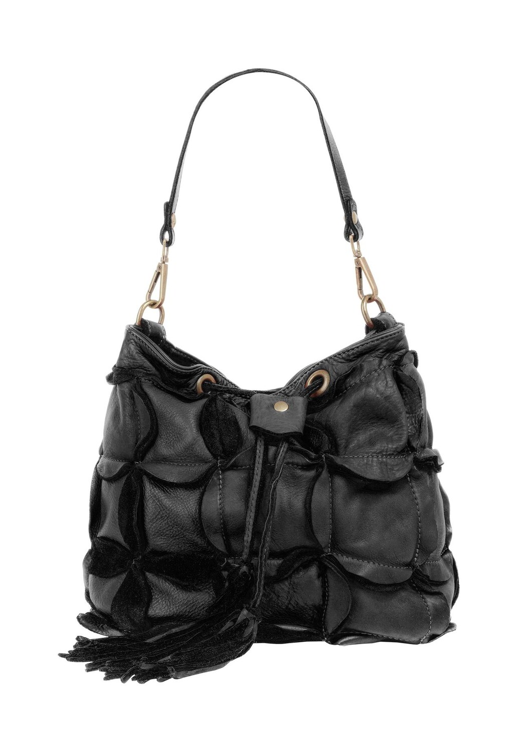 

Сумочка, натуральная кожа, производство Италия Samantha Look, черный