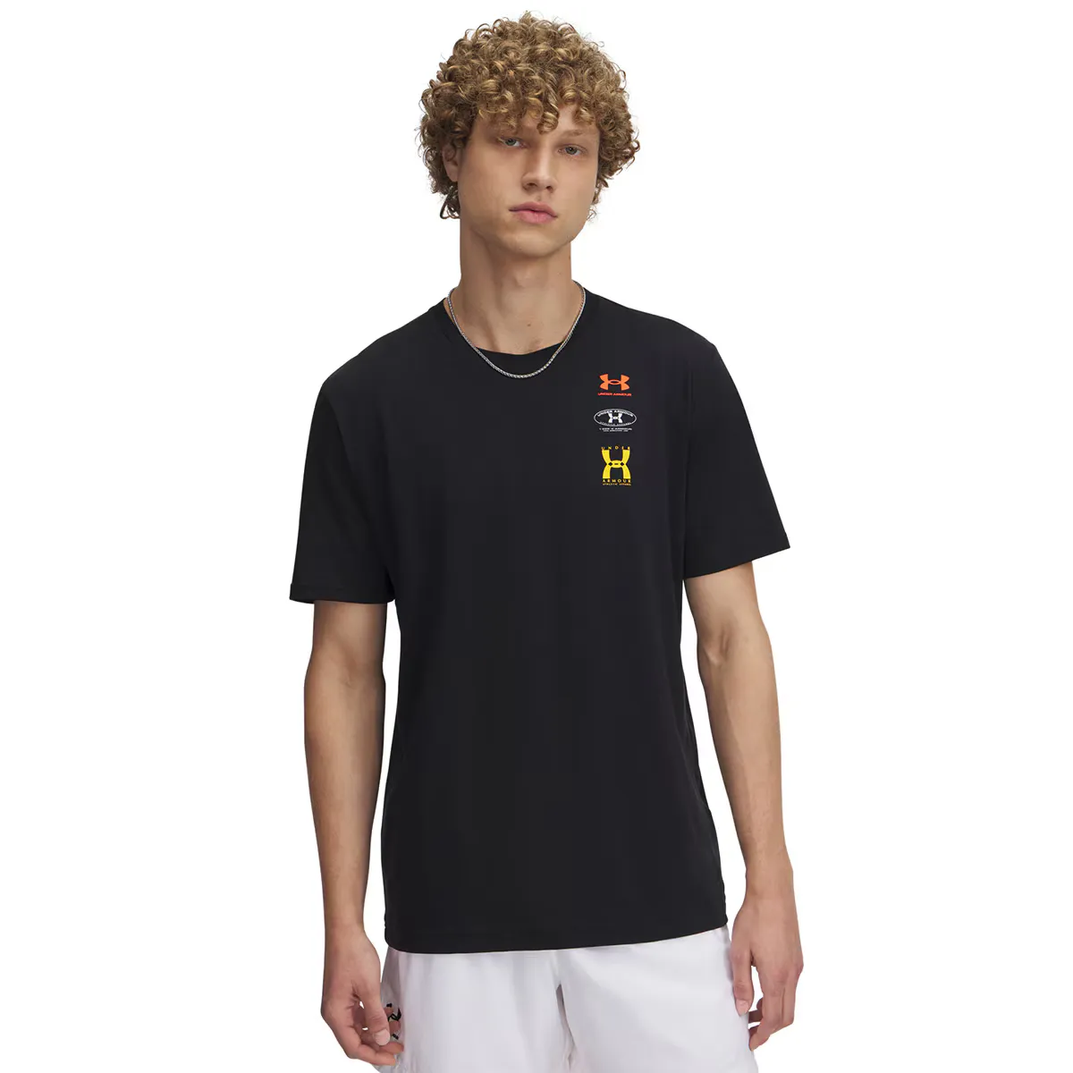 

UA M 60/40S Evol Logo SS Under Armour мужская футболка, чёрный