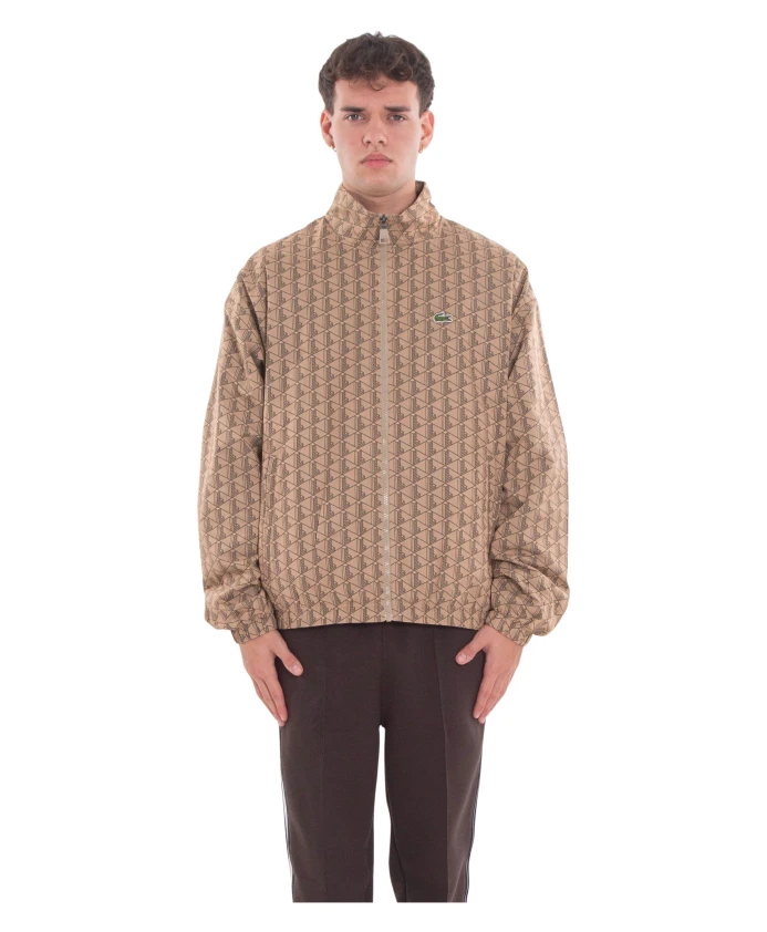 

Спортивная куртка с монограммой Lacoste, бежевый