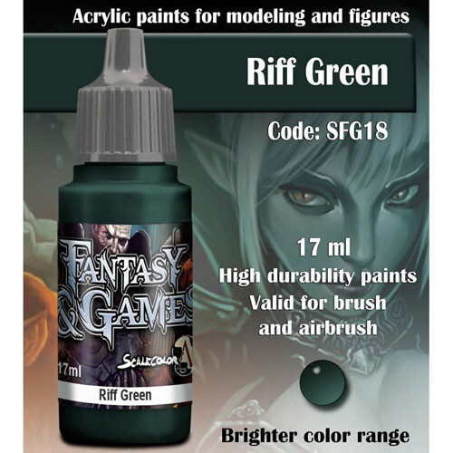 

Миниатюра Scale 75 USA Fantasy & Games Paint: Riff Green (17ml)