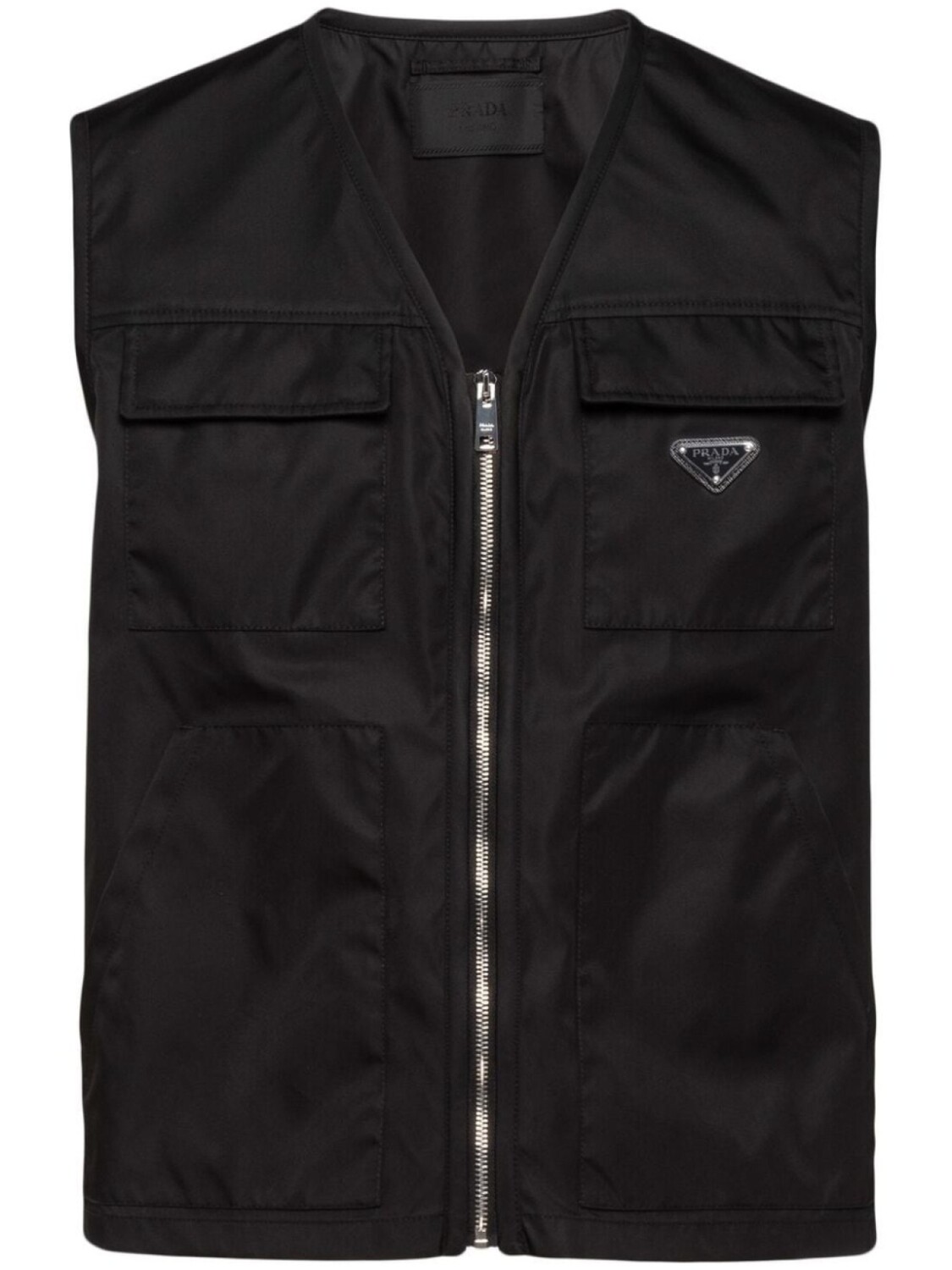 

Prada жилет Re-Nylon, черный