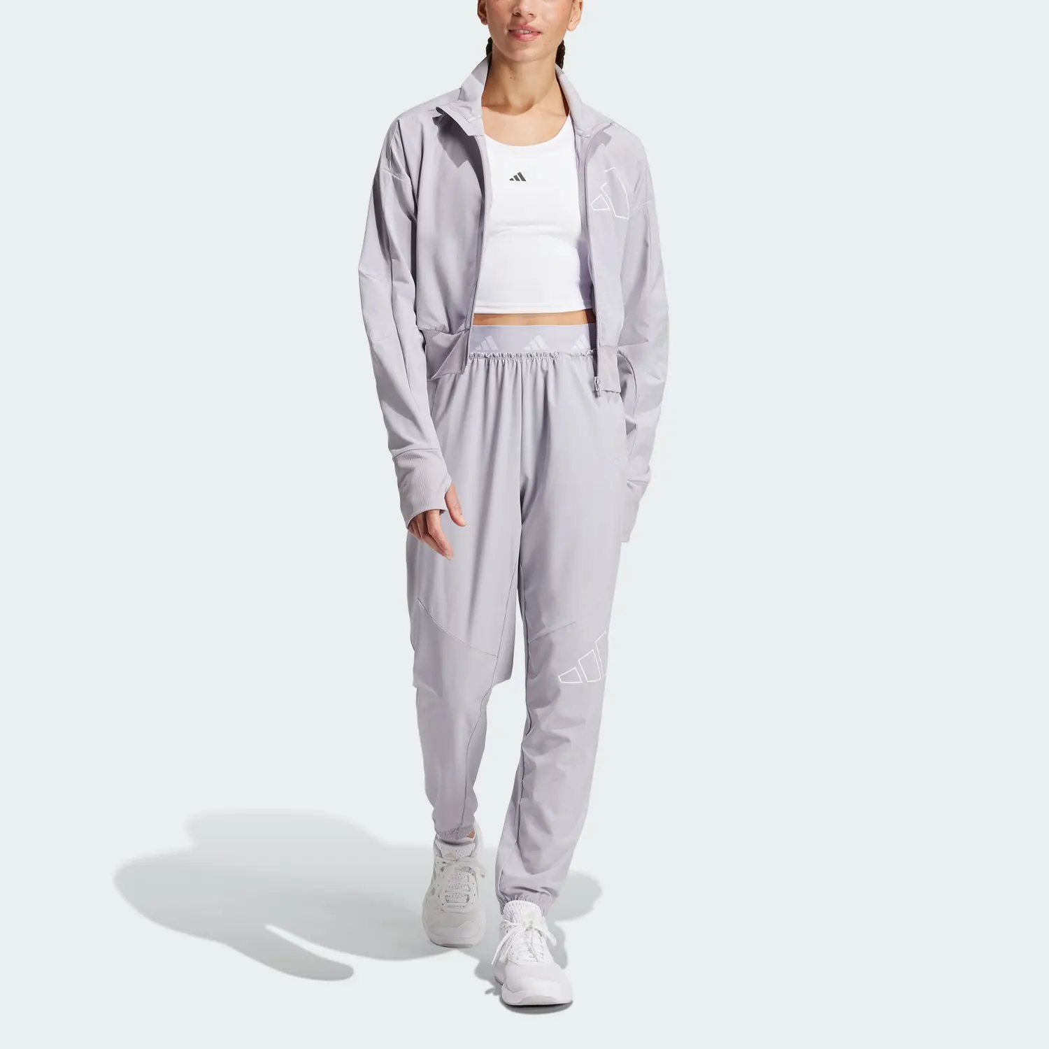 

Спортивные брюки женские Glory серые Adidas