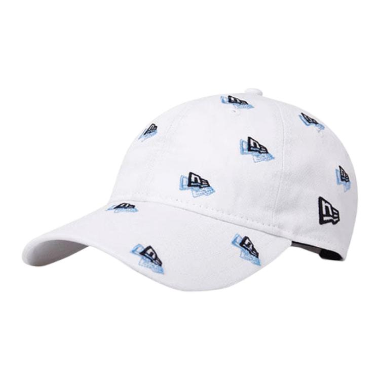 

New Era Хлопковая бейсболка из полиэстера унисекс белая, White