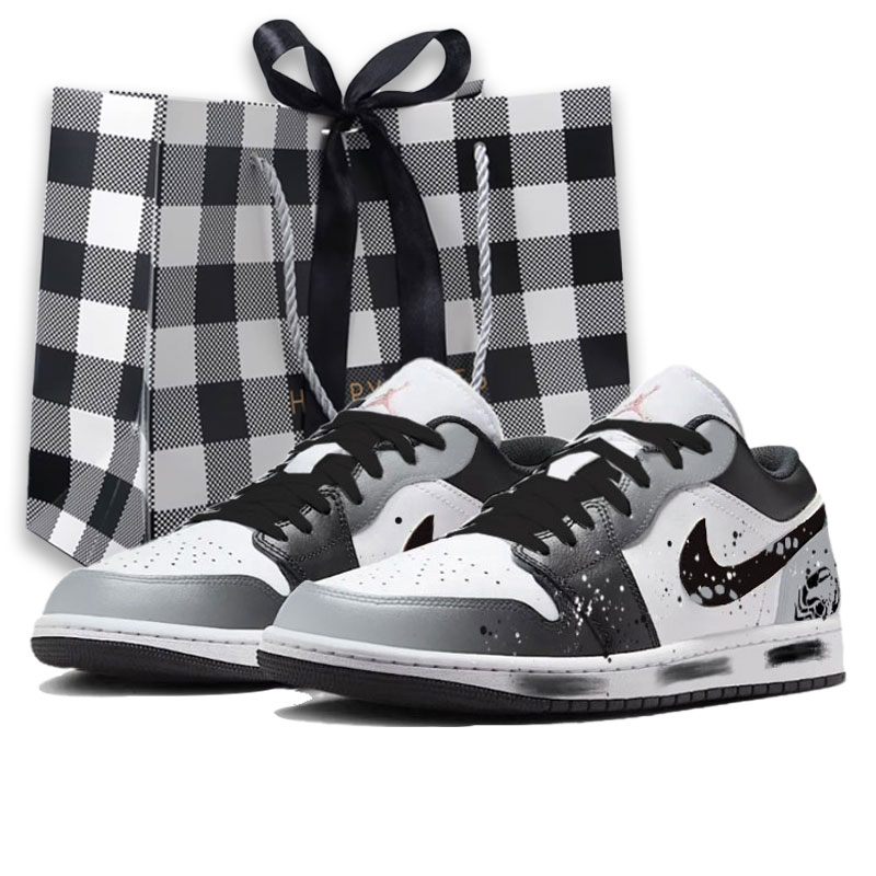 

Jordan Кроссовки Air 1 Vintage мужские низкие Black White Gray