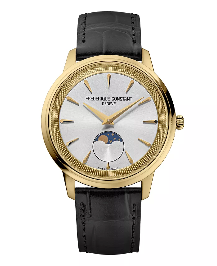 

Мужские часы Moneta Moonphase с коричневым ремешком, 37mm Frederique Constant
