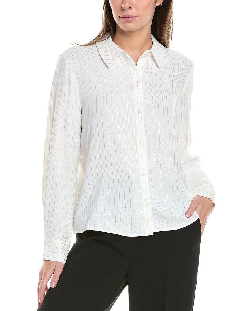 

Рубашка Vince Camuto Foil Stripe Collared с застежкой на пуговицы