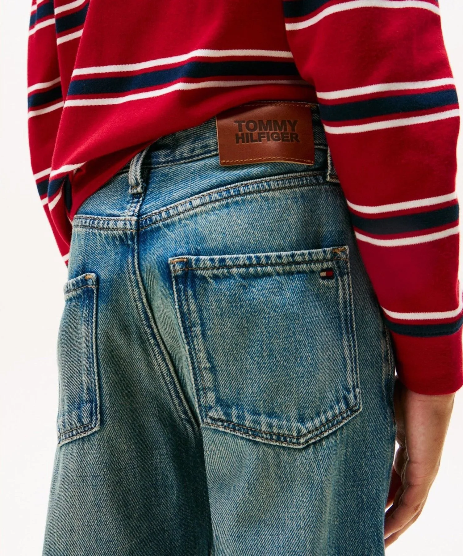 Архивный флаг для мальчиков, винтажные джинсы TOMMY HILFIGER, Indigo 1AP — фото 3