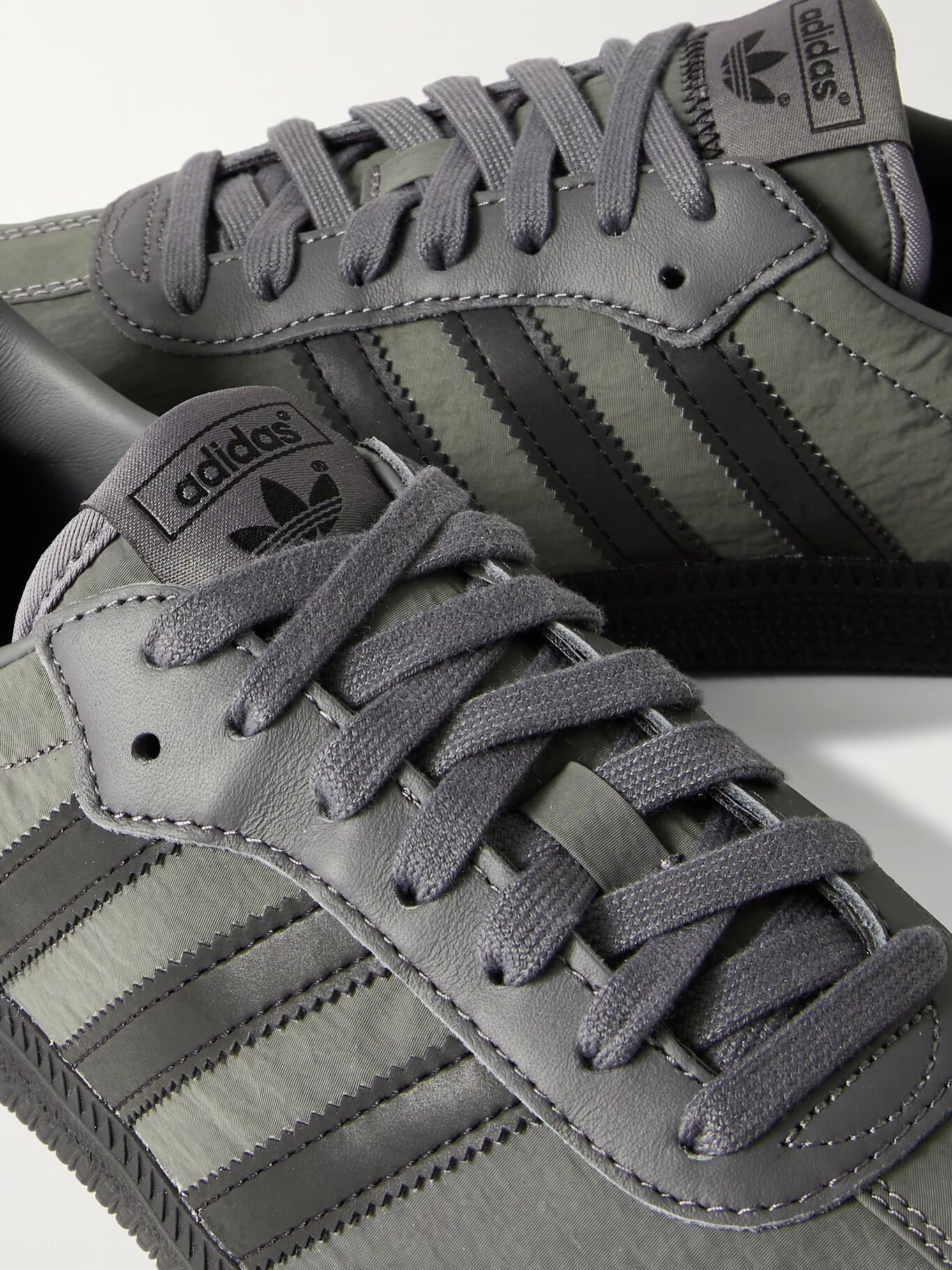 

Кроссовки Samba OG Shell с кожаной отделкой ADIDAS ORIGINALS, серый