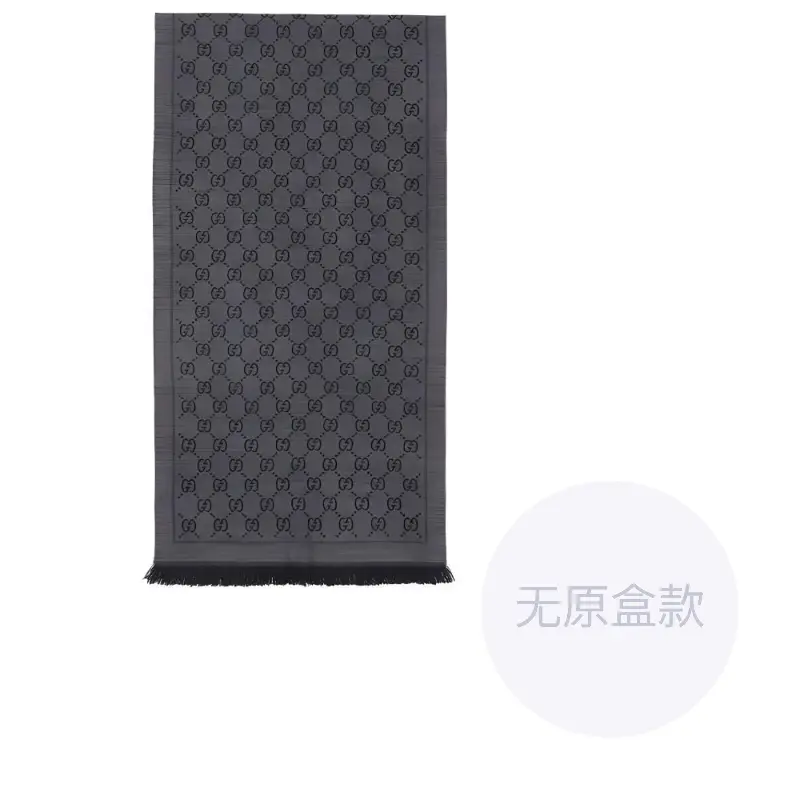 

Вязаный шарф с жаккардовым узором GUCCI, Серый, Вязаный шарф с жаккардовым узором GUCCI