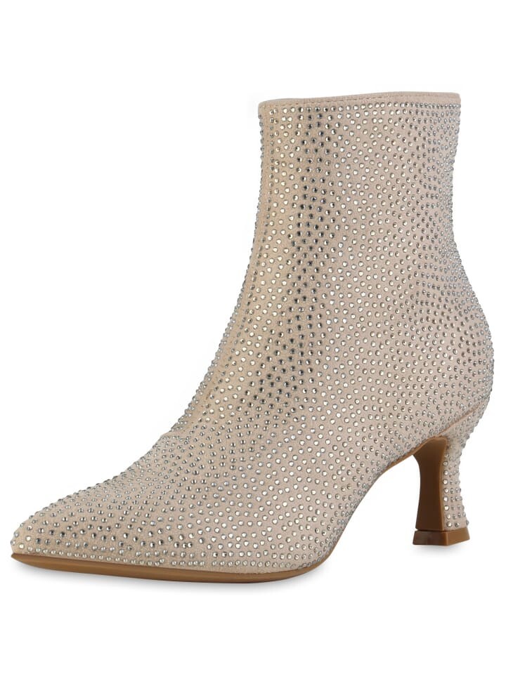 Ботильоны VAN HILL, цвет beige velours