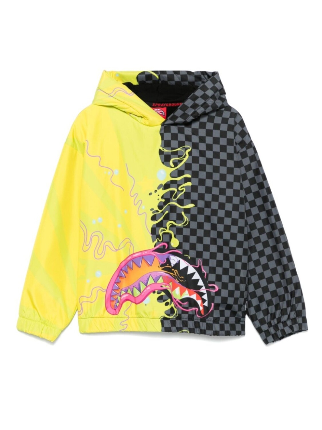 

Сплит-странная толстовка с капюшоном Sprayground kid, серый