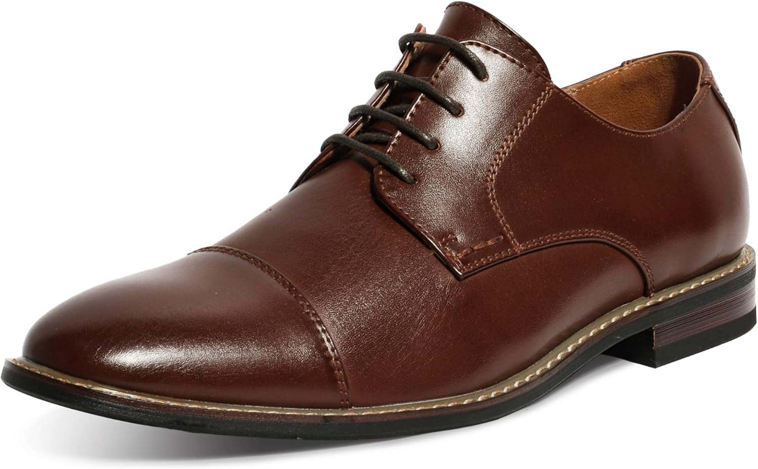 

Мужские замшевые оксфорды Mofri, туфли Вингтип для любого случая, водонепроницаемые, с латексной стелькой, на шнуровке, темно-коричневый