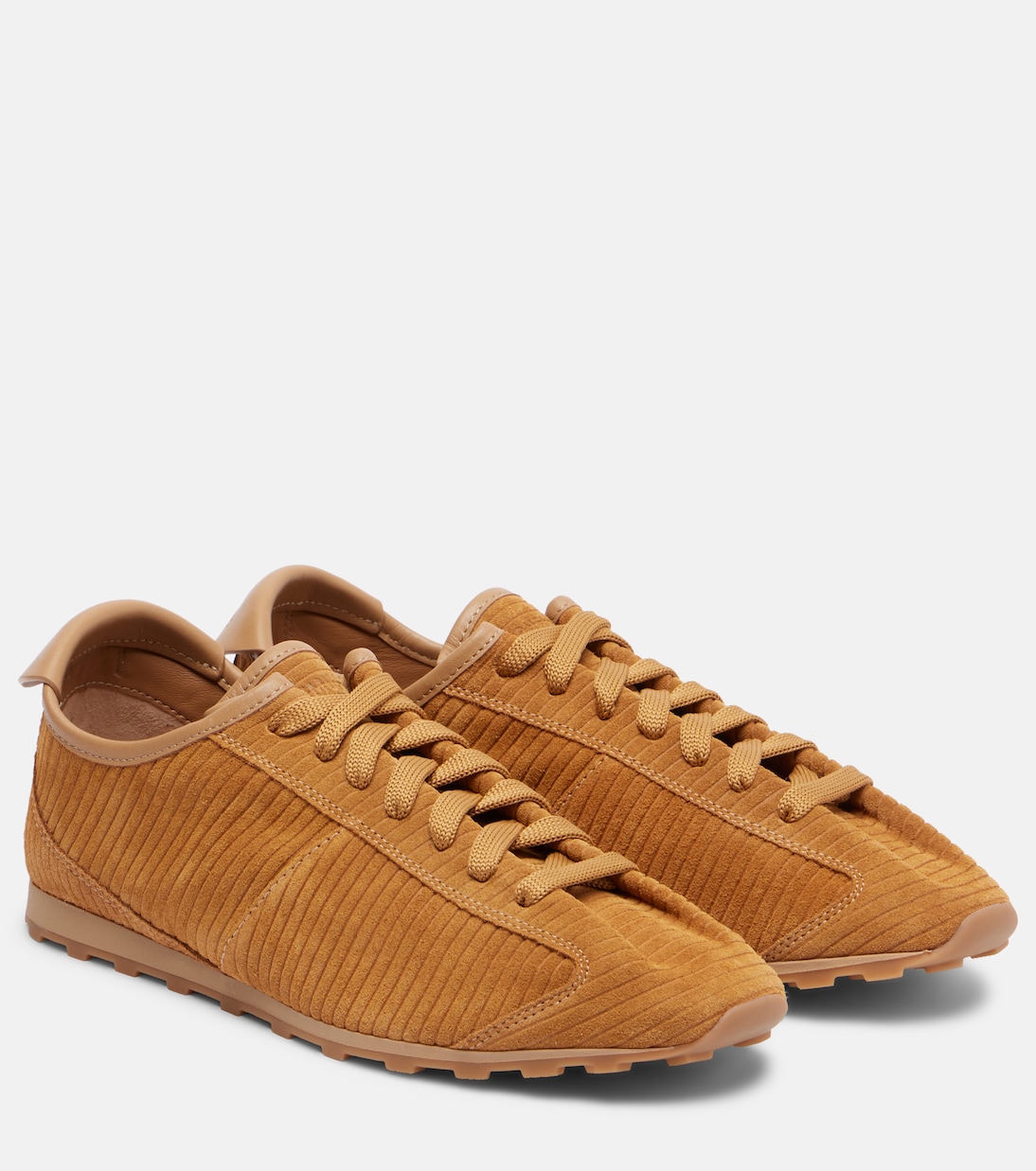 Теннисные замшевые кроссовки Jacquemus, кэмел