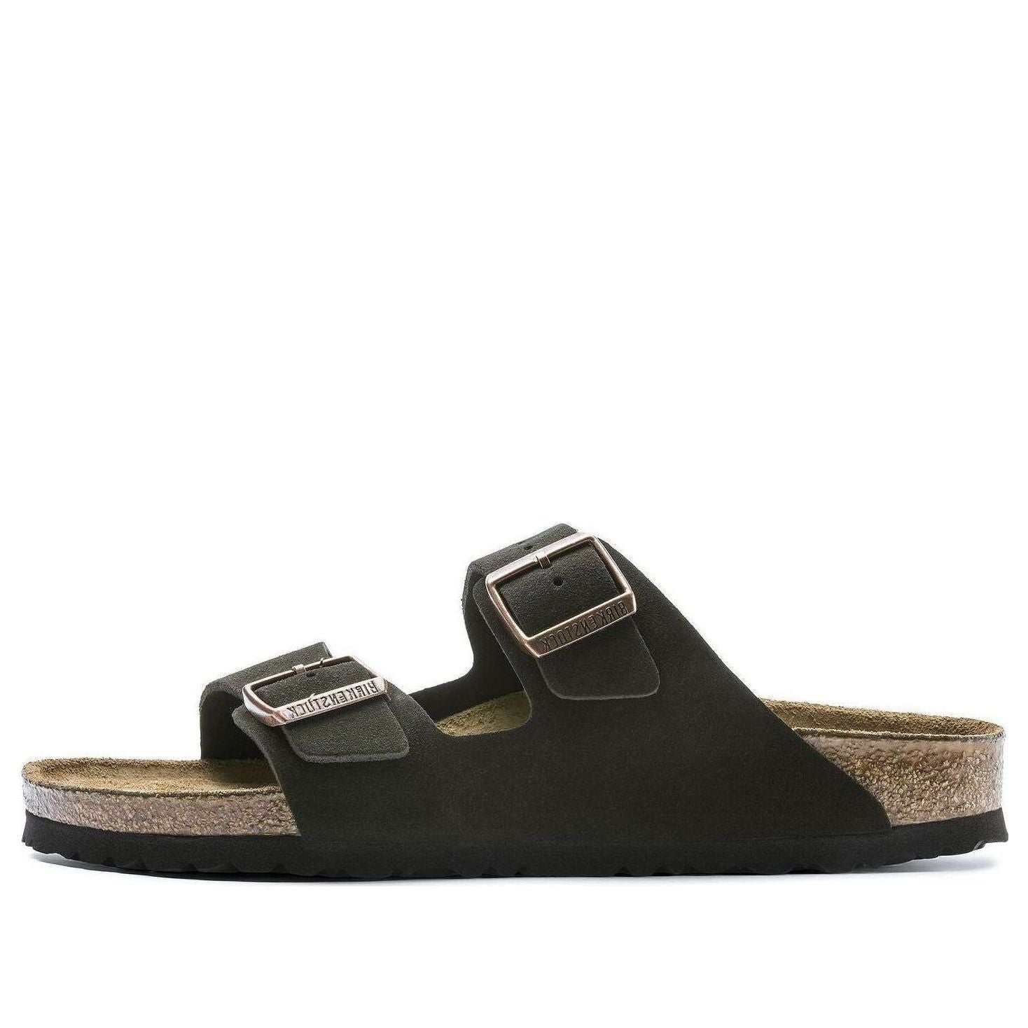 

Тапочки Birkenstock Arizona Soft Footbed Suede Leather Narrow Fit 'Mocha' 0951313, коричневый