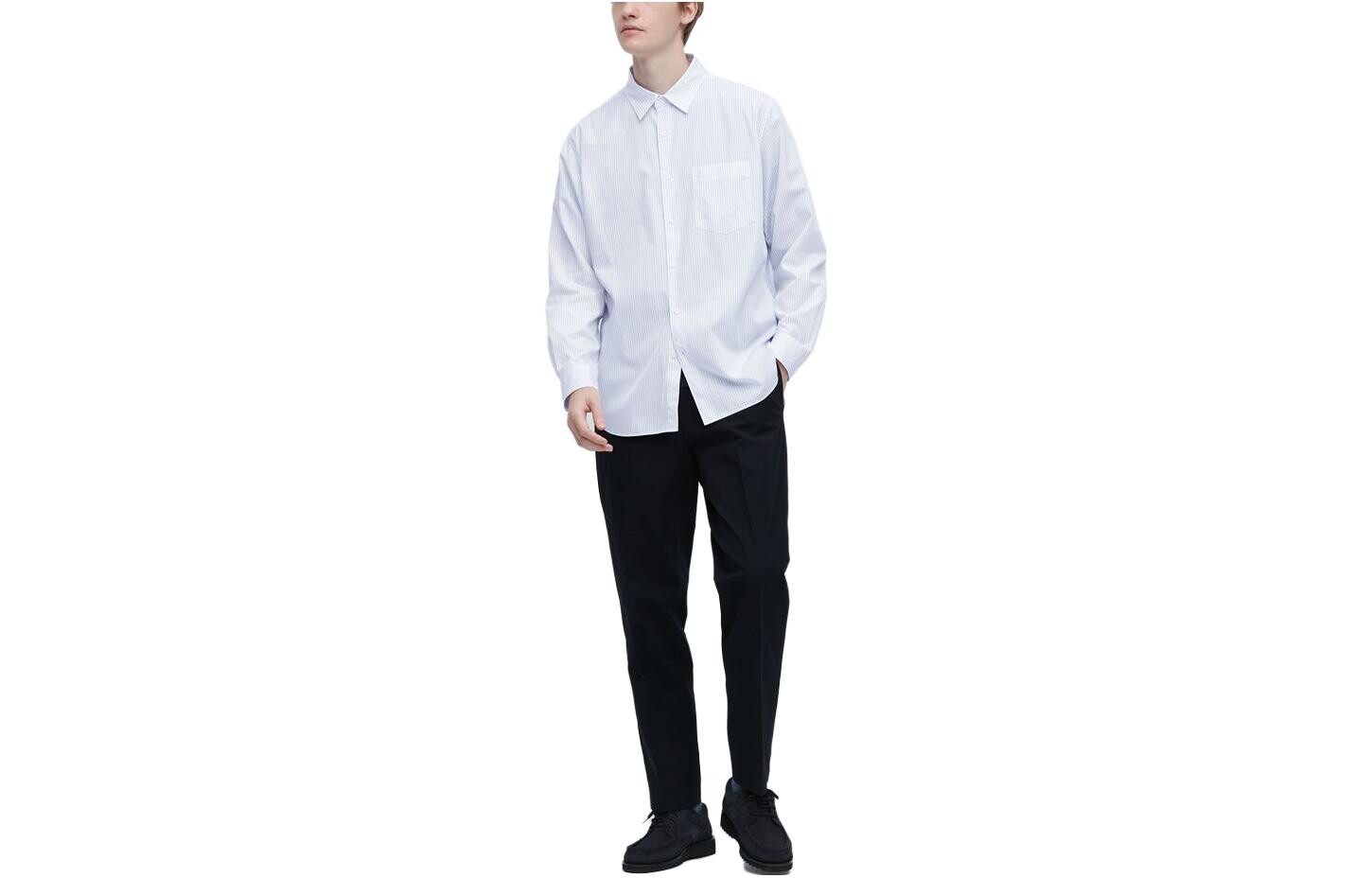 

Рубашка унисекс UNIQLO, цвет AquaBlue
